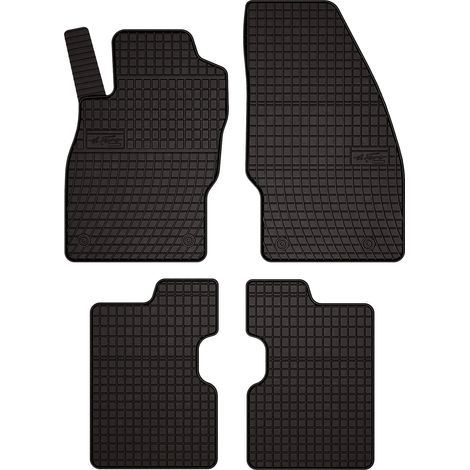 Tappetini in gomma per auto: Opel Corsa E hatchback (2015-2020) - neri, su misura