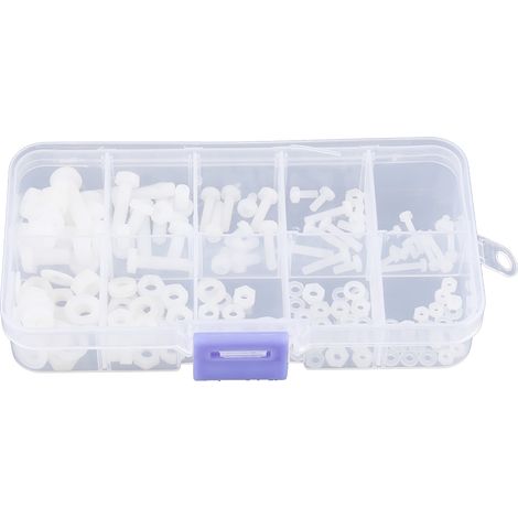 150-teiliges Sortiment an Schrauben, Muttern und Unterlegscheiben (M2, M2,5, M3, M4, M5) in einer Box (1/5)