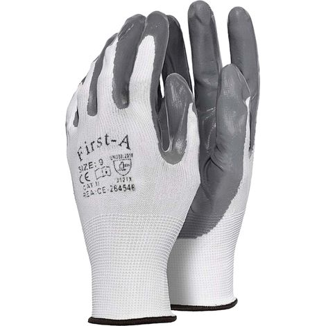 GUANTI IN POLIESTERE/NITRILE Tg. 9 (L) Q.TA 12 Tg. 9 (L)