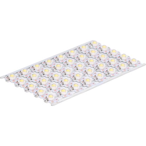 Ampoule LED haute luminosité à économie d'énergie, avec plaque en aluminium, pour phares, éclairages de meubles et autres applications DIY (1 W, 12 V), lumière chaude. (1/5)