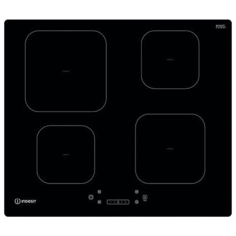Indesit IS 83Q60 NE Placa de cocina empotrada negra 59 cm Inducción 4 fuegos