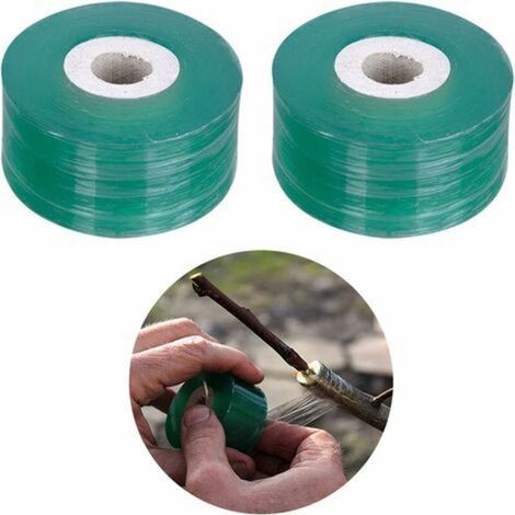 Ruban Greffage Transparent, Greffage Ruban, Ruban de Pépinière, Ruban à Greffer, Convient aux Plantes, Arbres Fruitiers 2 Pièces, 2cm (1/4)