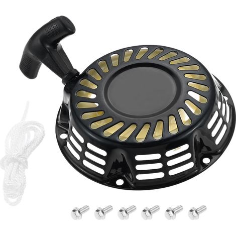 Recoil Pull Starter Powersports Démarreur compatible avec moteur Predator 212 cc 6,5 HP Honda GX160/GX200 Moteur Go Kart Pit Bike Générateur de tondeuse à gazon Pièces 28400-ZH8-013ZA (1/5)