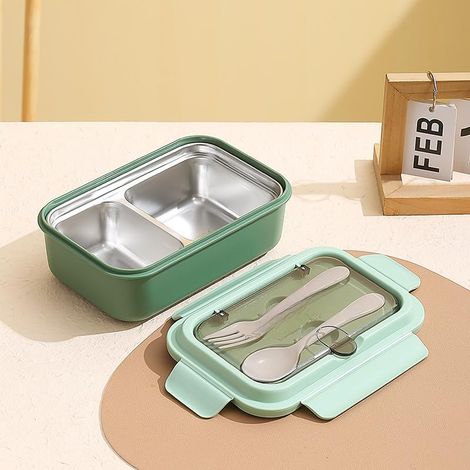 KOWOLL Boîte à lunch isotherme en acier inoxydable avec technologie de fermeture sous vide - Conception compacte et étanche pour une conservation de la température tout au long de la journée (1/4)
