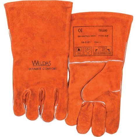 Schweißerhandschuh Nr. 10-2101, Gr. L rot (1 Paar) Weldas (1/5)