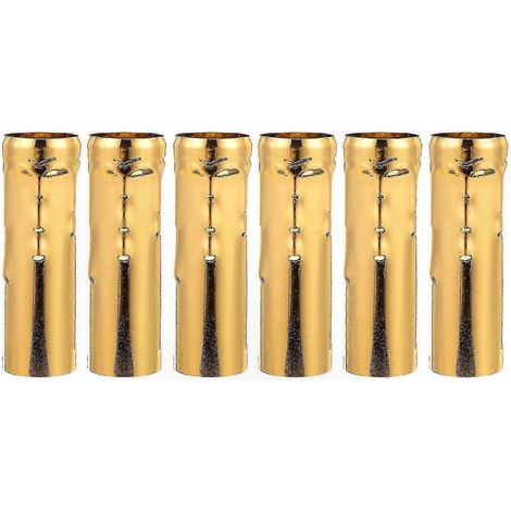 Lot de 6 cache-douilles E14 pour lustres à culot candélabre (1/2)