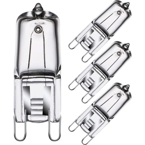 Ampoule G9 Pour Four Halogène G9 Oven 40W 230V Ampoule à Tolérance de 300°C 4 Pack [Classe énergétique G] (1/5)