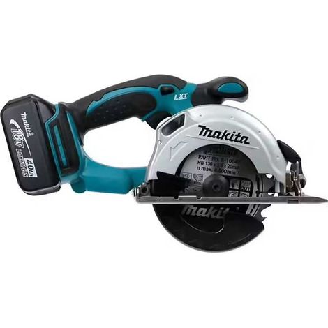 Sega circolare 18 V Li-Ion 4 Ah Ø 136 mm MAKITA - 2 batterie, caricabatterie, valigetta - DSS501RMJ