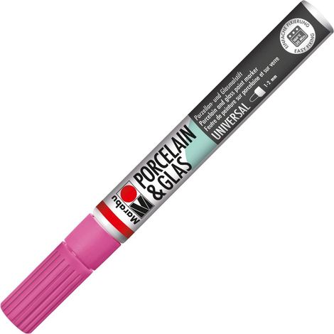 MARABU - PENNARELLO PER PORCELLANA E VETRO 1-2MM ROSA PINK 033 (1/3)