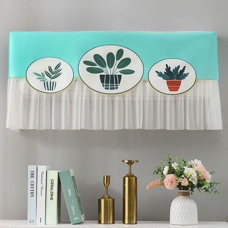 Housse de climatiseur intérieur murale, décoration en dentelle, housse de climatiseur de fenêtre, housse de climatiseur intérieur anti-poussière (1/5)
