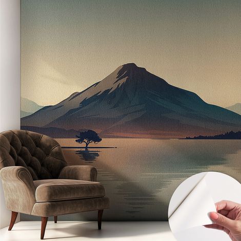 Tapete Selbstklebend - Fototapete mit Motiv - Wandtapete modern - Wanddeko Berglandschaft 250x250 cm (1/5)