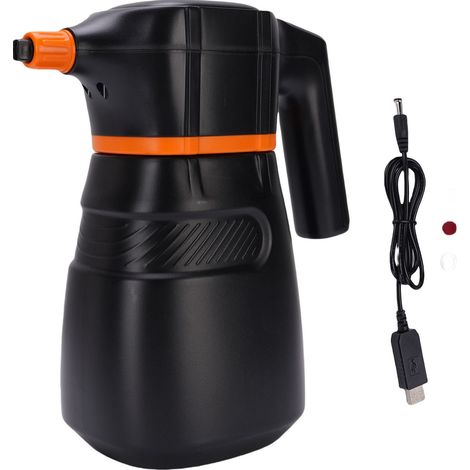 Pulvérisateur de mousse électrique sans fil 2L haute pression batterie 6000mAh pour lavage auto et jardin noir robuste (1/5)