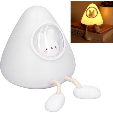 Nachtlicht in Form einer Raumkapsel, Tier-Nachtlicht, niedliches Haustier-Nachtlicht, Kindergeburtstagsgeschenk, Nachttischlampe, Stimmungslicht, Kinderlampe, Kaninchen (1/5)