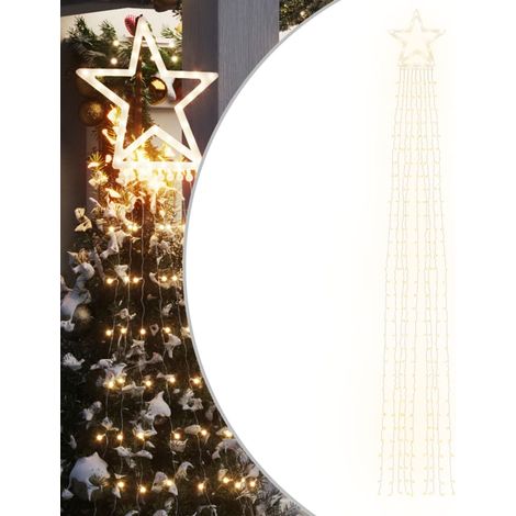 Guirlande de sapin de Noël 320 LED blanc chaud 375 cm (1/5)