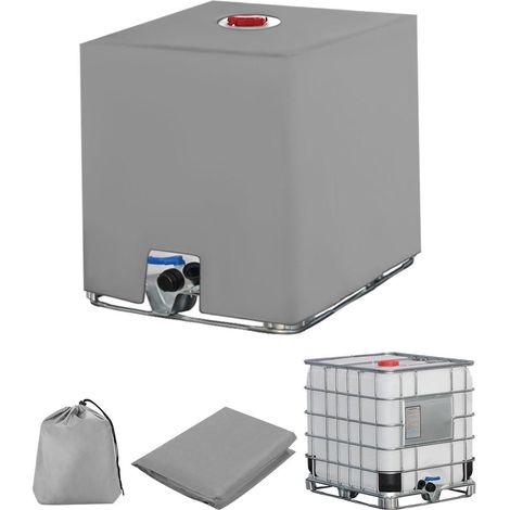 IBC Tank Abdeckung 1000L UV-Schutz Wasserdicht Staubdicht 120x100x116cm (1/5)