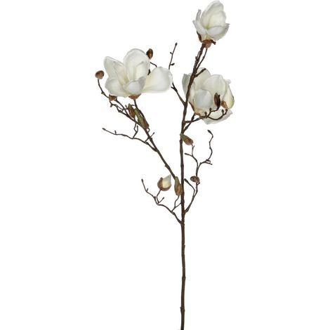 Mica künstliche Magnolia weiß, 88 cm Kunstpflanzen