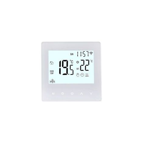 TUYA Smart Temperature Controller App Pulsera blanca 16A COLECCIÓN DE CONSTRUCCIÓN WIFI