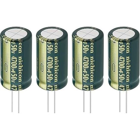 4pcs 4700uF 50V Condensateur Électrolytique en Aluminium 18x35mm pour Appareils Électroménagers Intelligents Équipement Médical Équipement de Communication Éclairage LED (1/5)