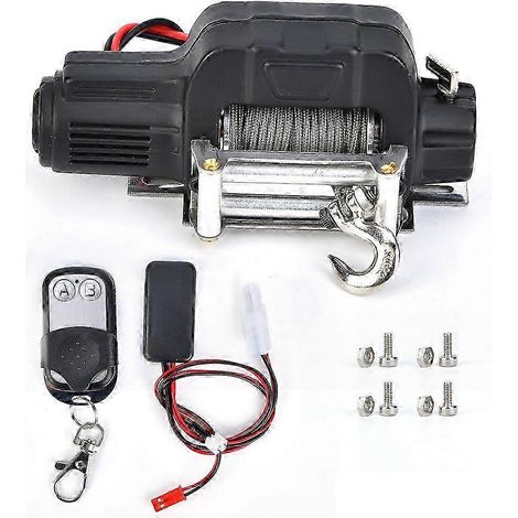 Télécommande pour treuil chenillé à l'échelle 20261/10, compatible avec SCX10, D90, TRX4 - Noir (1/4)
