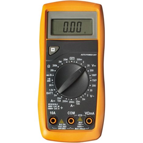 Multimètre digital CAT III 600 V -