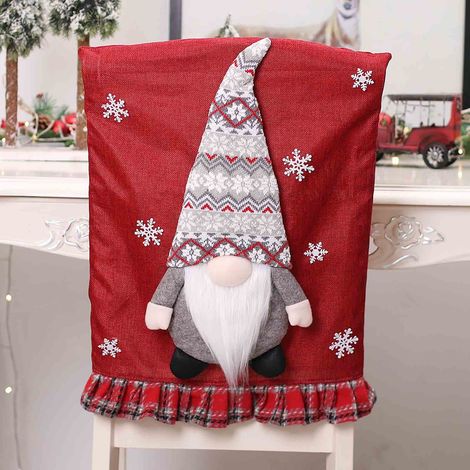 Housse De Chaise De Noël - Tissu Non Tissé - Pour Décoration Intérieure Et Protection De Siège - 47 X 59 Cm - 1 Pièce (1/3)