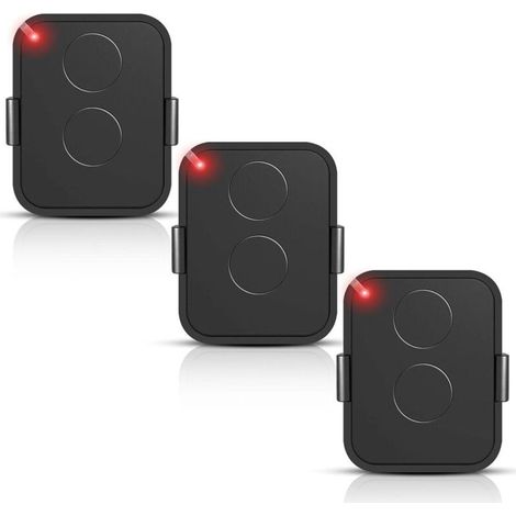 Set mit 3 ON2E-Fernbedienungen – 2-Kanal-Sender 433,92 MHz – Sicherer Rolling Code – Kompatibel mit automatisierten Empfängern (1/5)