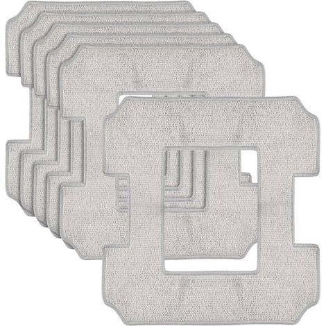 6 Pièces Microfibre Lingette Robot Lave Vitre,Lingette de nettoyage pour robots laveurs de vitres W1/ W1 Pro/ W2 (1/5)