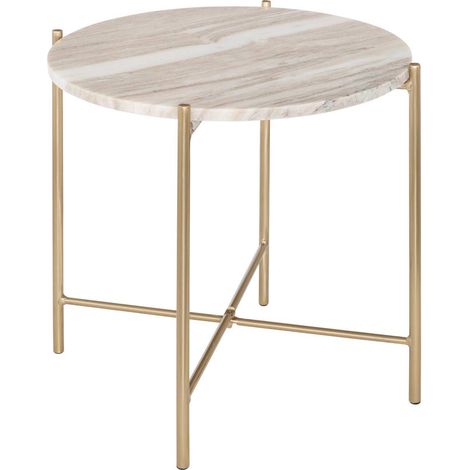 Tavolino metsa beige 42,5x42,5x41cm - Atmosphera créateur d'intérieur (1/3)