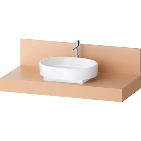 Console Balcoon Duravit rectangulaire, 1 découpe au centre ,
