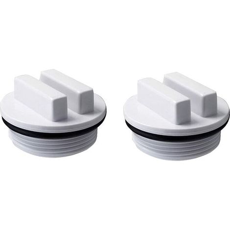 Set di 2 tappi di scarico filettati SP1022C per spa e piscine con O-ring per la protezione invernale, adatti alla maggior parte dei tappi di scarico per piscine Pentair (bl (1/5)