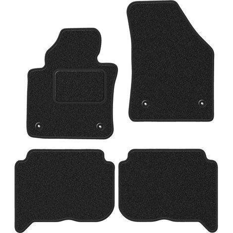 Alfombrillas de terciopelo para coche: Volkswagen Touran I 2FL monovolumen (2010-) antracita (1/5)