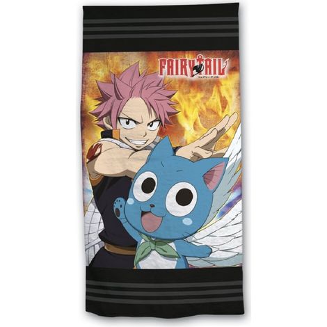 Fairy Tail Strandtuch 70x140 cm, 100% Polyester für den perfekten Strandtag