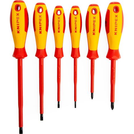 Jeu De Tournevis Vde 6 Pièces Knipex. 00 20 12V02 (1/2)