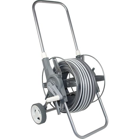 WHITE SILVER PLUS 30m Gartenschlauchwagen Komplettset
