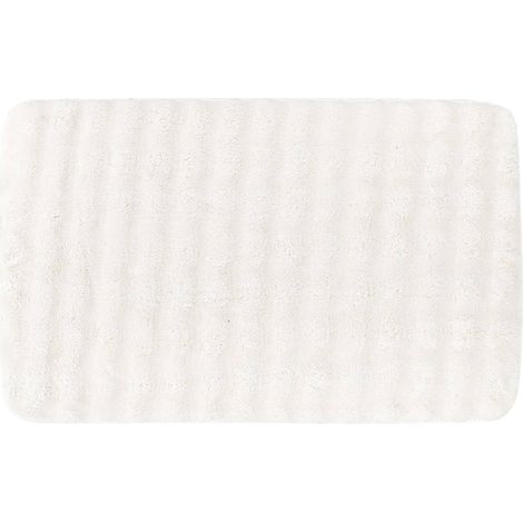 Tapis effet fourrure courchevel 50x80 cm - blanc - Tendance (1/4)