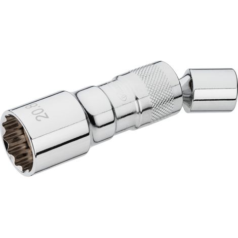 VIGOR Zündkerzen-Einsatz, 3/8 (10 mm) Vierkant hohl, Außen Doppelsechskant Profil, SW 20,8 mm (1/4)