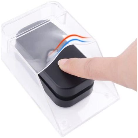 QORVA-Housse de sonnette étanche, étui de protection transparent, sans fil, fixation murale, protection anti-pluie pour sonnette extérieure, étui étanche pour contrôle d'accès