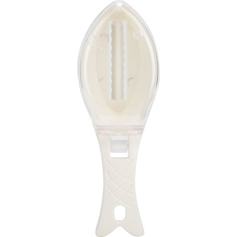 Écailleur manuel léger pour poisson, outil de retrait d'écailles, ustensile de cuisine blanc (1/5)