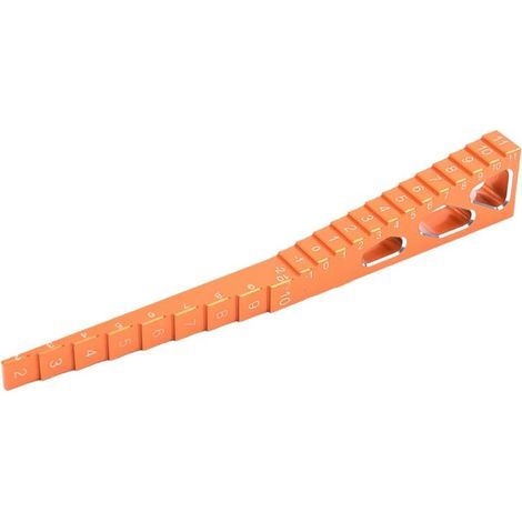 Règle de Mesure de la Hauteur et de L'Affaissement de la Caisse 2 en 1 en Alliage D'Aluminium pour Voiture de Tourisme et Voiture de Drift RC 1/10, (1/2)