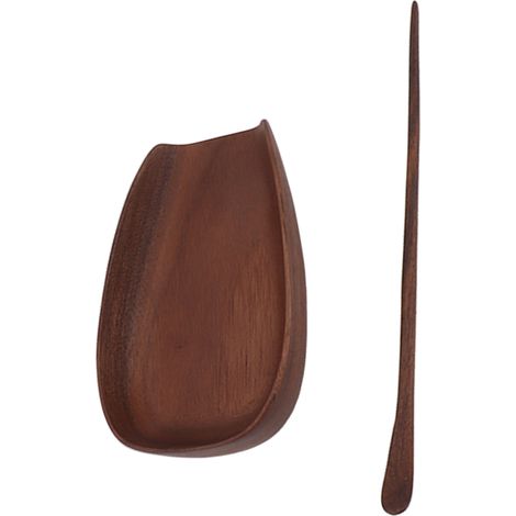 Cuillère à thé en noyer, petite cuillère pour thé, accessoires de cérémonie du thé chinois, ustensiles Gongfu A (1/5)
