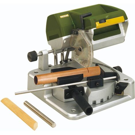 Proxxon – Scie à onglet 4000tr/min pour bois dur – Angle de coupe 2 à 45° – Lame 80 x 1,6 mm – Moteur 200W silencieux – Table ronde 230 x 230 mm (1/5)