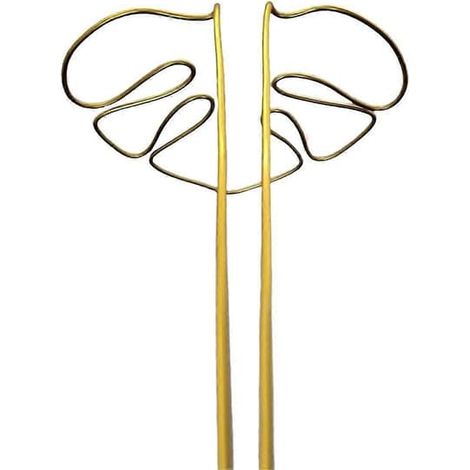 Support pour plante en forme de Monstera, réutilisable, en alliage robuste, pour tige de plante. (1/4)