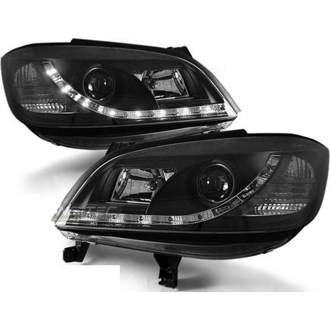 Paire de feux phares Opel Zafira 99-05 Daylight led noir-27361702 (1/2)
