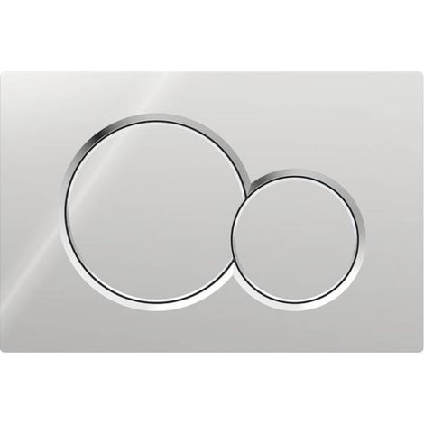 Gilt für Geberit Sigma01 Betätigungsplatte für 2-Mengen-Spülung: Chrom glänzend (115.770.21.5)