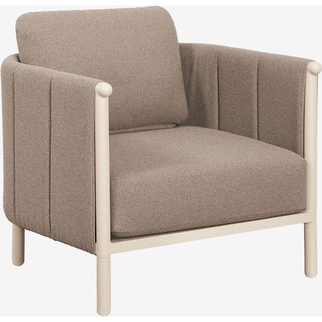SKLUM Boleni Gartenstuhl aus Bouclé und Aluminium                                   
