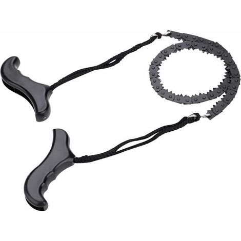 Taschenkettensäge, Überlebenshandsäge, tragbare, leichte Metallkettensäge, Outdoor-Notfall-Überlebenszubehör