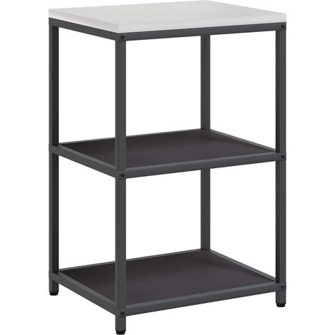 Maison Exclusive - Stoccaggio in cucina HATTEM Nero 60 x 50 x 92 cm Acciaio