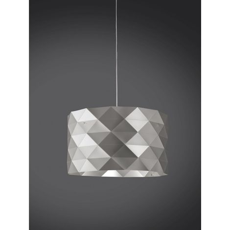 Aufhängung 5 Lichter Silber in verchromtem Metall Cm. 40 x 25 Std
