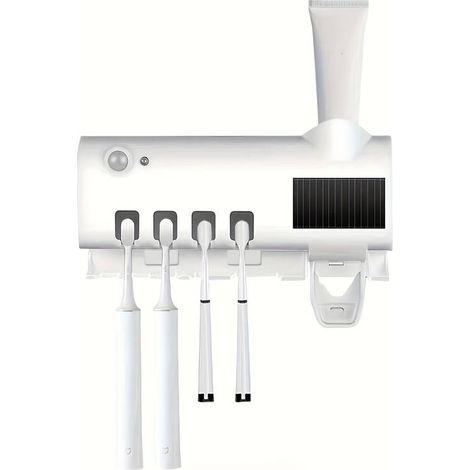 Porte-brosse à dents intelligent à stérilisation UV, porte-brosse à dents multifonctionnel pour la maison (1/5)