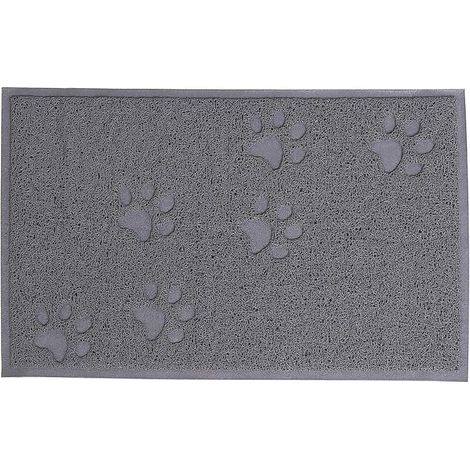 Graue Katzenstreu-/Toilettenmatte, 30 x 40 cm (1/4)